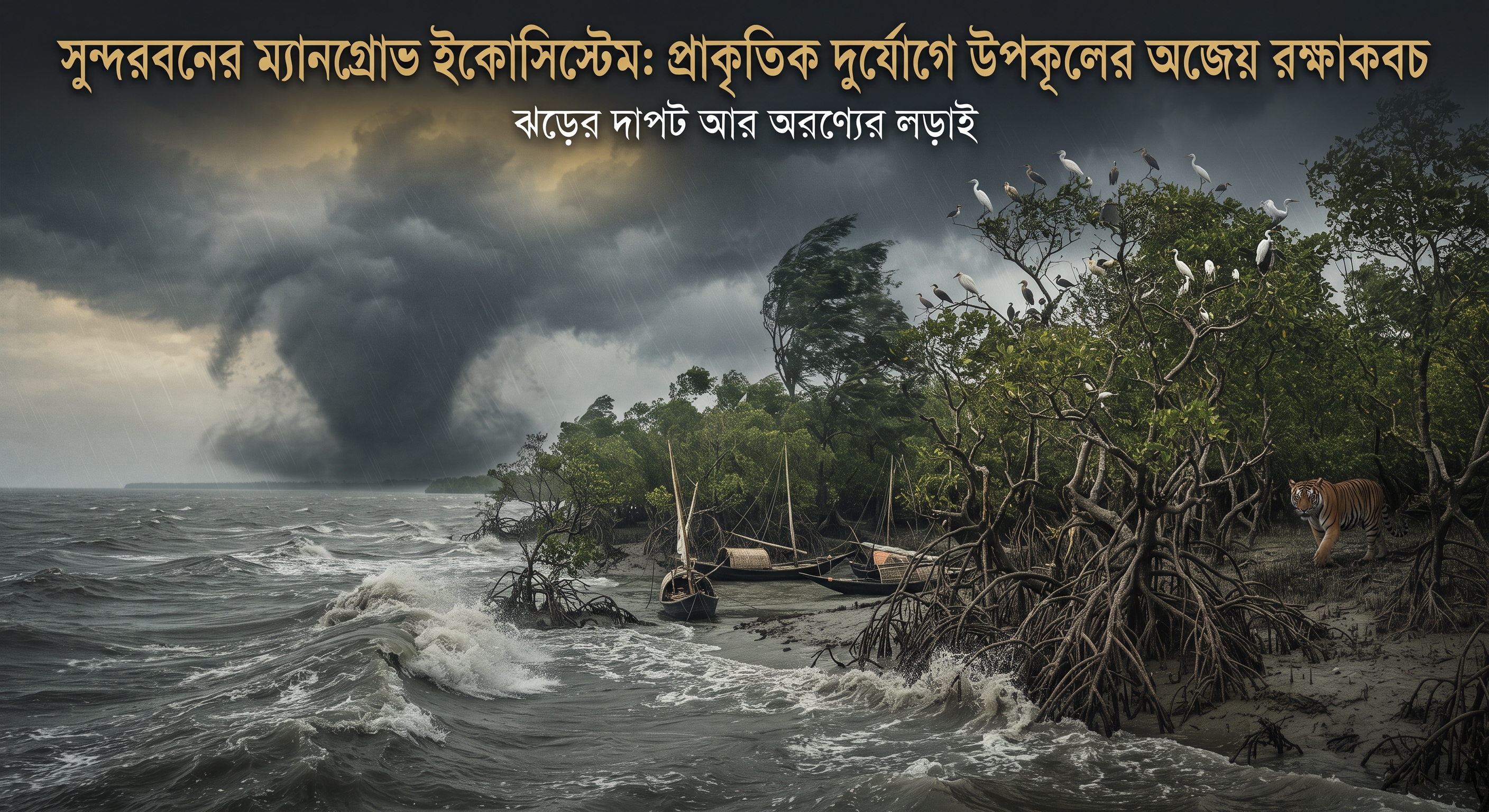 সুন্দরবনের ম্যানগ্রোভ ইকোসিস্টেম: প্রাকৃতিক দুর্যোগে উপকূলের অজেয় রক্ষাকবচ