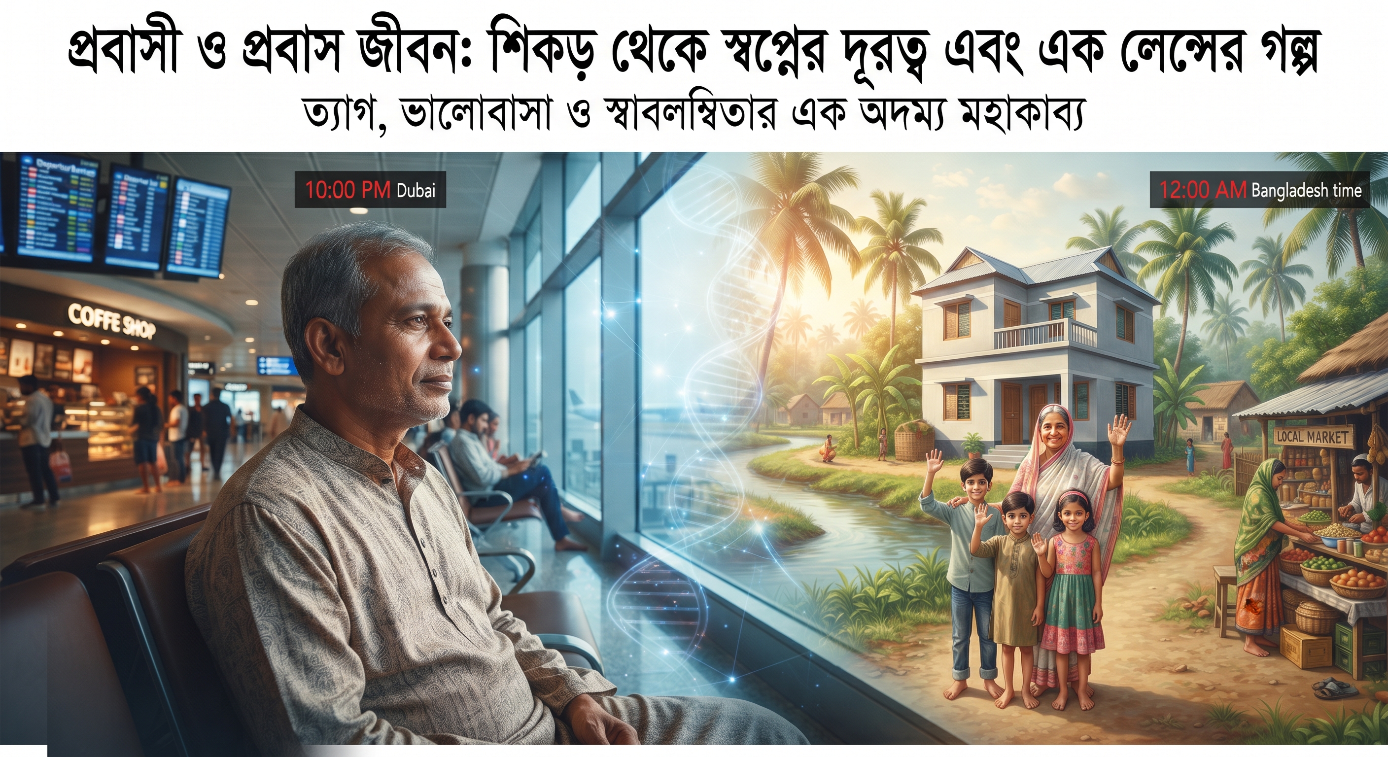 শিকড় ছেড়ে স্বপ্নের সন্ধানে—এক অদম্য সংগ্রাম ও সাফল্যের গল্প