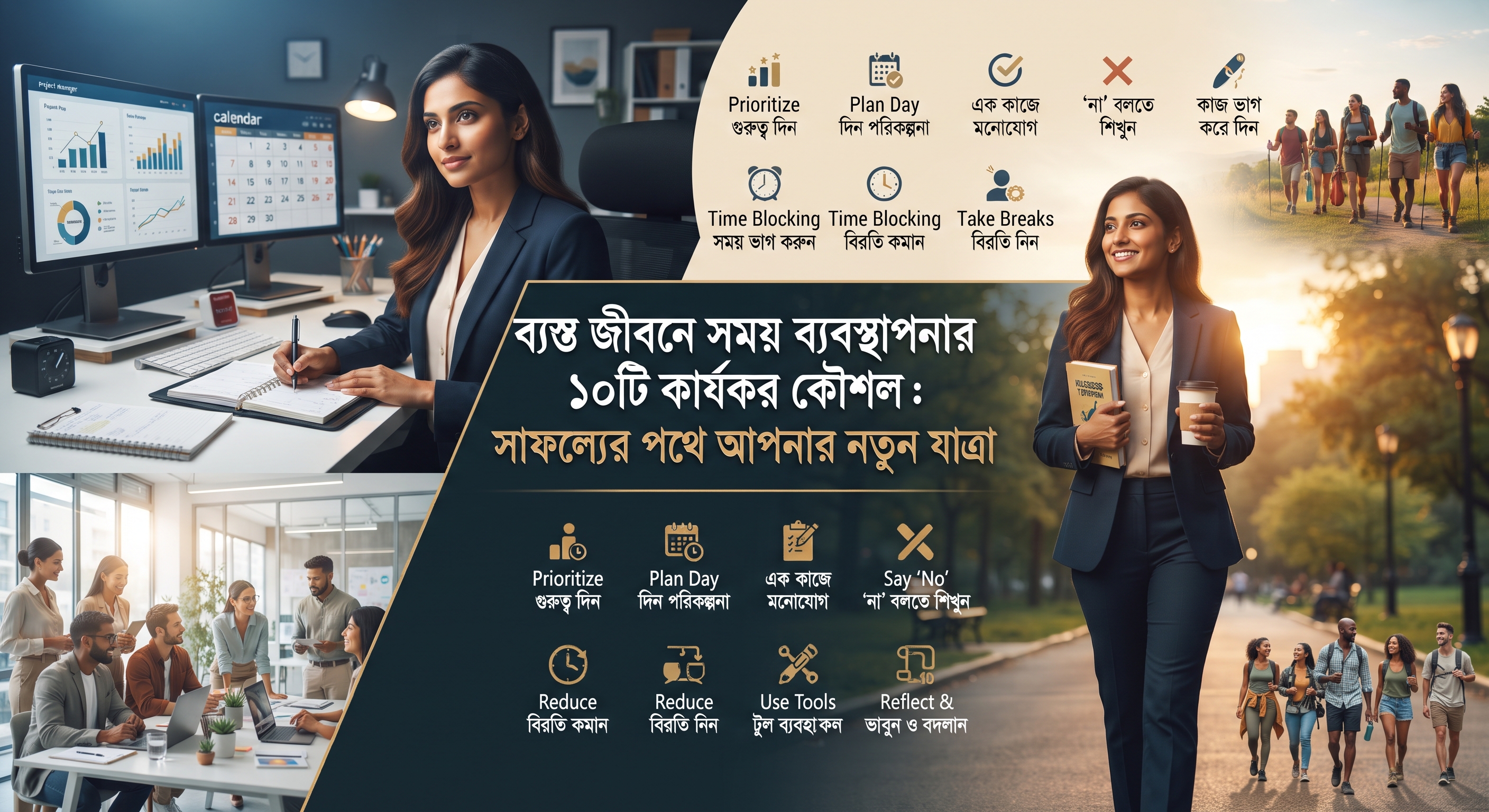 ব্যস্ত জীবনে সময় ব্যবস্থাপনার ১০টি কার্যকর কৌশল: সাফল্যের পথে আপনার নতুন যাত্রা