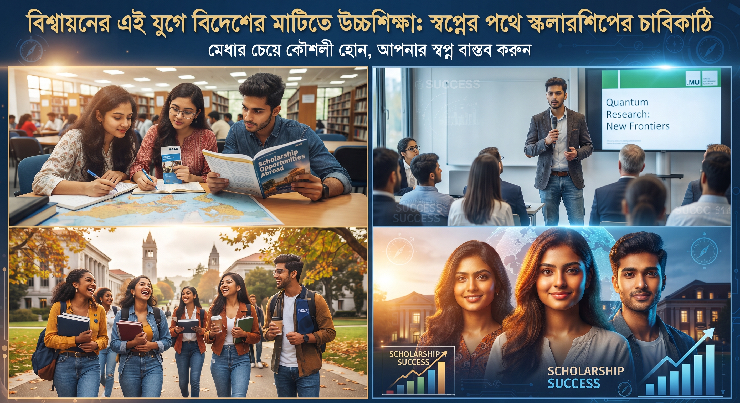 বিদেশে উচ্চশিক্ষা: স্কলারশিপ পাওয়ার ১০টি কৌশল ও পূর্ণাঙ্গ গাইডলাইন